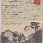 Senegal - Buenos Aires a. Bordeaux No.1 Schiffspostkarte Dakar - Brasilien 1919