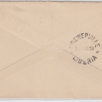 Liberia - 5 C. Ganzsachenumschlag Millsburg - Brewersville 1898 Pracht !!