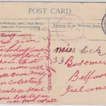 Neuseeland - Christchurch 1908 unfrankierte AK n. Belfast/IRLAND Nachporto