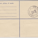 Ghana - 6 P. Einschreibe-Ganzsache + Zusatz n. USA Accra New York 1958