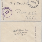 New Zealand - Papanui 1942 Zensurbrief nach USA - neuseel. Zensurverschluss