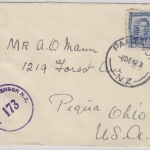 New Zealand - Papanui 1942 Zensurbrief nach USA - neuseel. Zensurverschluss