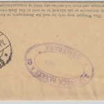 Britisch Guiana - 1 C. Ganzsache Streifband Georgetown 1908 in die Niederlande