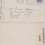 Bahamas - 3 P. Landfall of Columbus Brief Nassau 1942 nach USA Zensurverschluss