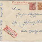 All.Bes./Kontrollrat - Bleicherode Einschreibebrief n. Gößnitz 1948 - R-Zettel !
