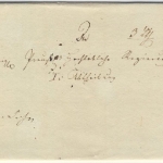 Preussen - Pencun ca. 1830 handschr. Aufgabe Polizeisache nach Stettin