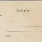 Schützengruß, Farblitho mit Gedicht, ca. 1900 - ungelaufen - saubere Erhaltung
