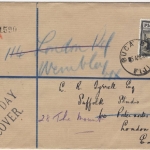Fiji - 1 Sh. Freimarke Einschreibebrief/FDC n. ENGLAND !! Buca Bay London 1938
