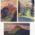 Luther Lutherstätten Evangel. Bund Serie Farb-AK 6 Stück ca. 1930 ungelaufen