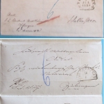 Württemberg - Ellwangen-Wallerstein Wendekuvert m. Inhalt Doppelverwendung 1859