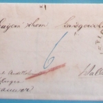 Württemberg - Ellwangen-Wallerstein Wendekuvert m. Inhalt Doppelverwendung 1859