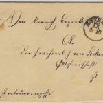 Bayern - Ansbach (1871), Dienst-Chargebrief gg. Retourrezepisse (!!!) n.