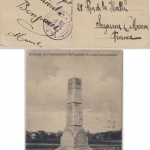 DR - Langensalza Kriegsgefangenenkarte n. Frankreich/Sezanne (Marne) undatiert