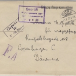 DR - Burg b. Magdeburg 1917 Kriegsgefangenenbrief n. DÄNEMARK Lagerzensuren