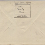DR - Burg b. Magdeburg 1917 Kriegsgefangenenbrief n. DÄNEMARK Lagerzensuren