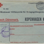 DR - Villingen Baden 1917 Kriegsgefangenenbrief n. DÄNEMARK Rotes Kreuz Vordruck