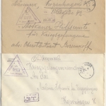 DR - Hann. Münden 1916 2 Kriegsgefangenenbriefe n. DÄNEMARK - Lagerzensur