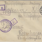 DR - Gütersloh 1916 Kriegsgefangenenbrief n. DÄNEMARK m. Lagerzensur