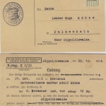 DR - 6 Pfg. Strohhut Unterrand/Walze Postkarte Dippoldiswalde - Falkenhain 1934