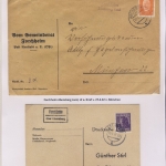 Abensberg - Landpoststellen, Sammlung (27 versch. Belege)