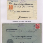 Abensberg - Landpoststellen, Sammlung (27 versch. Belege)