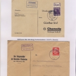 Abensberg - Landpoststellen, Sammlung (27 versch. Belege)