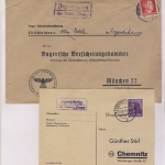 Neuburg (Donau) - Landpoststellen, Sammlung (46 versch. Belege)