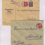 Landshut - Landpoststellen, Sammlung (23 versch. Belege)