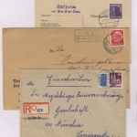 Neu-Ulm - Landpoststellen, Sammlung (64 versch. Belege)