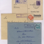 Neu-Ulm - Landpoststellen, Sammlung (64 versch. Belege)