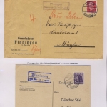 Neu-Ulm - Landpoststellen, Sammlung (64 versch. Belege)