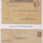 Neu-Ulm - Landpoststellen, Sammlung (64 versch. Belege)