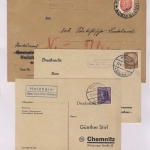 Neu-Ulm - Landpoststellen, Sammlung (64 versch. Belege)