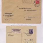 Neu-Ulm - Landpoststellen, Sammlung (64 versch. Belege)