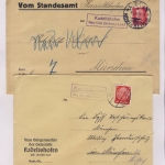 Neu-Ulm - Landpoststellen, Sammlung (64 versch. Belege)