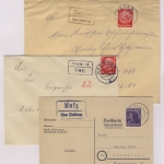 Nabburg - Landpoststellen, Sammlung (17 versch. Belege)