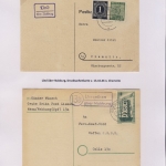 Nabburg - Landpoststellen, Sammlung (17 versch. Belege)