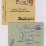 Nabburg - Landpoststellen, Sammlung (17 versch. Belege)
