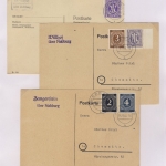 Nabburg - Landpoststellen, Sammlung (17 versch. Belege)