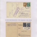 Freising - Landpoststellen, Sammlung (42 versch. Belege)