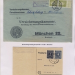 Freising - Landpoststellen, Sammlung (42 versch. Belege)