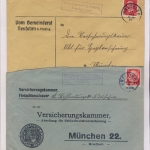 Freising - Landpoststellen, Sammlung (42 versch. Belege)