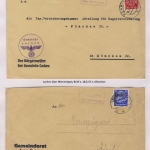 Memmingen - Landpoststellen, Sammlung (35 versch. Belege)