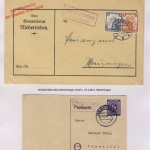 Memmingen - Landpoststellen, Sammlung (35 versch. Belege)