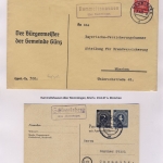 Memmingen - Landpoststellen, Sammlung (35 versch. Belege)