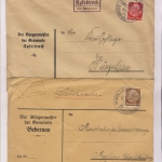Mindelheim - Landpoststellen, Sammlung (36 versch. Belege)