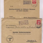 Mindelheim - Landpoststellen, Sammlung (36 versch. Belege)