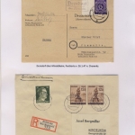 Mindelheim - Landpoststellen, Sammlung (36 versch. Belege)