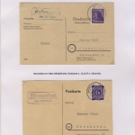Mindelheim - Landpoststellen, Sammlung (36 versch. Belege)
