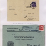 Mindelheim - Landpoststellen, Sammlung (36 versch. Belege)